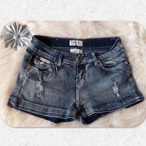 Saza Embellished Jean Shorts